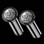 Dad Garson - Door Lock Knob Crown Silver