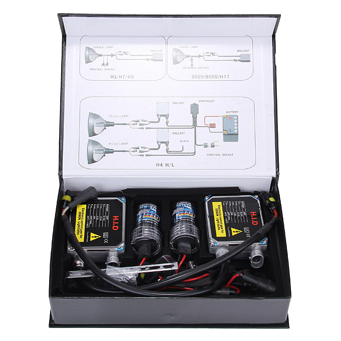 Makibes-6000K-9005-55W-12V-Xenon-HID-Kit-Car-Headlight-Xenon-Bulb-Slim-Ballast-Mixed-color-ER3619X