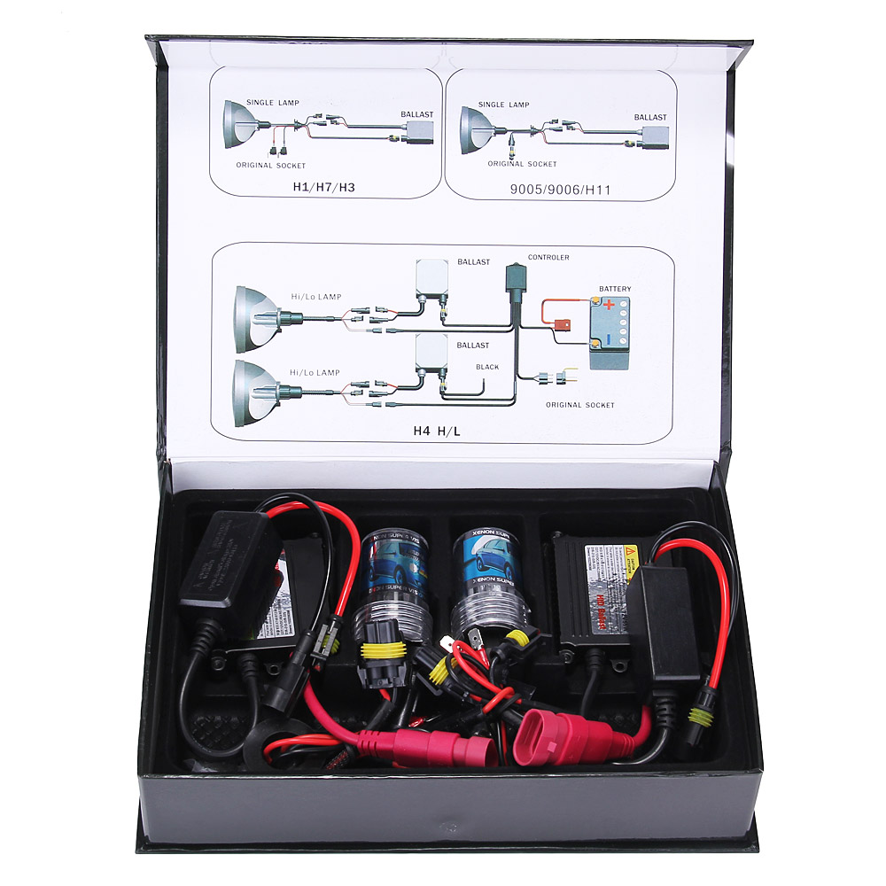 Makibes-6000K-H7-55W-12V-Xenon-HID-Kit-Car-Headlight-Xenon-Bulb-Slim-Ballast---Black--SilverMixed-co-ER3610X